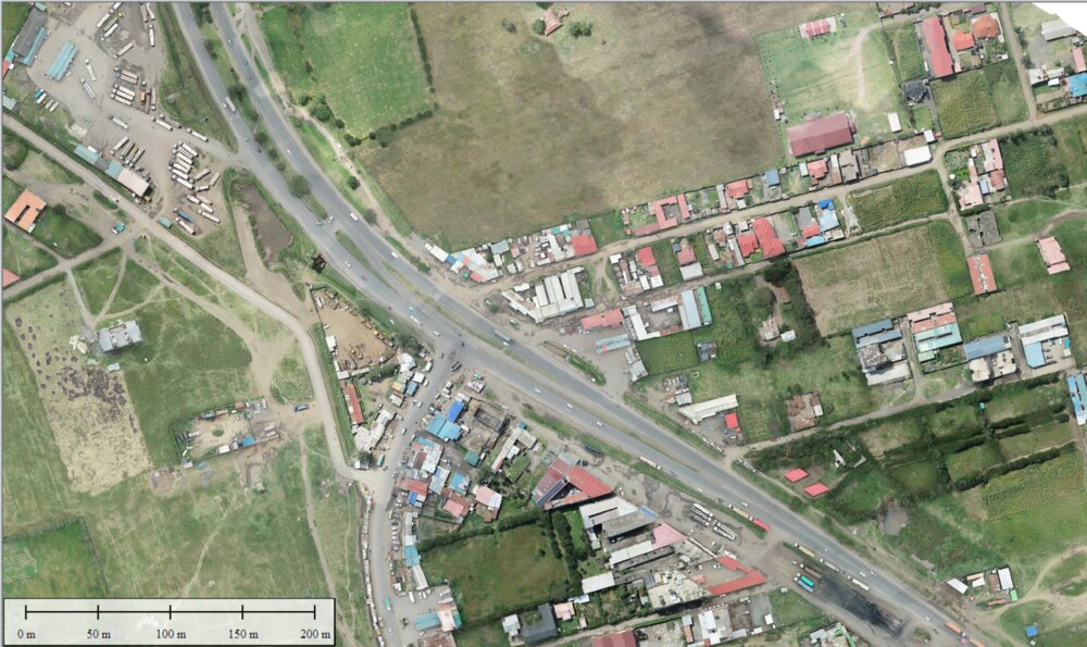 Aerial survey of the A4 highway corridor
