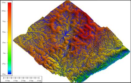 Barakaat drainage network analysis