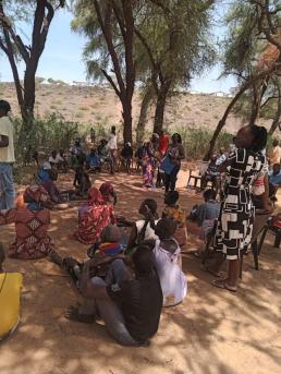 Community engagement session, Lokichar